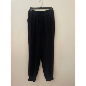 NWT Loveriche  Black Elastic  Drawstring Joggers Size L lounge wear workout
